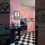 All New RETRO Kitchen Appliances! // Turning my Kitchen into a 50s Diner Part 20 #shorts