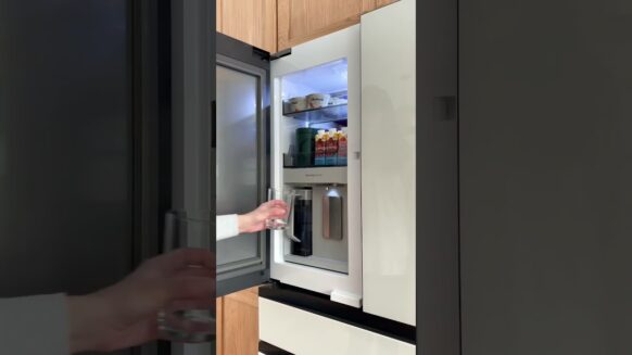 My favorite feature of our Samsung Bespoke Refrigerator. #kitchen #appliances #samsung