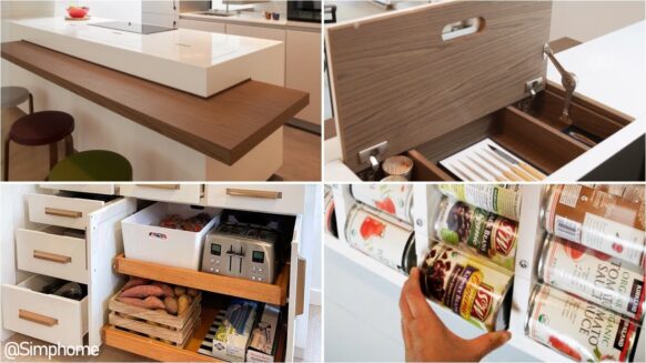 12 Small kitchen appliance storage projects and DIY