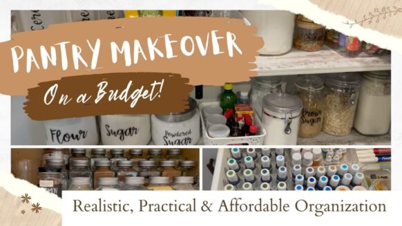 Kitchen Pantry Organization on a Budget | Food Storage, Small Appliances, & Baking Supplies