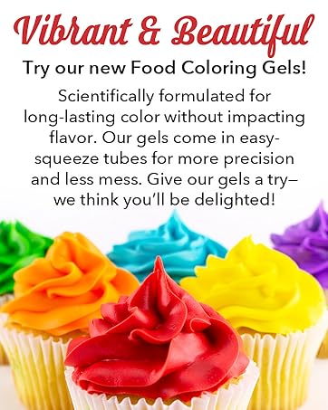 Food coloring gels