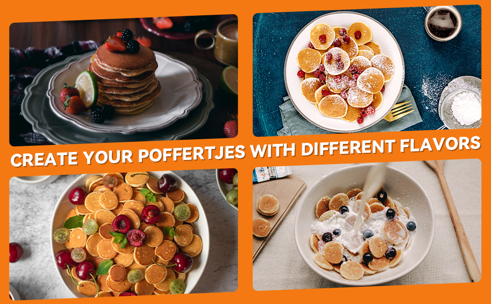 create your poffertjes with different flavors