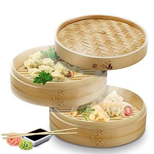 bamboo steamer, steamer basket, food steamer