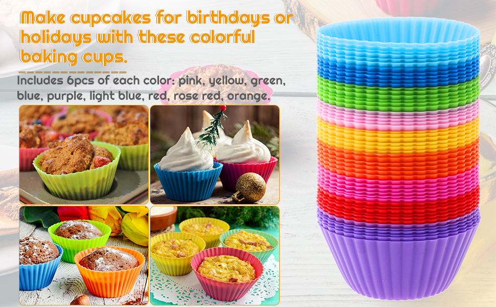 Silicone cupcake liners