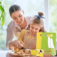 Montessori Kitchen Tools for Toddlers-Kids Cooking Sets Real-Toddler Safe Knives