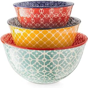colorful mixing bowls