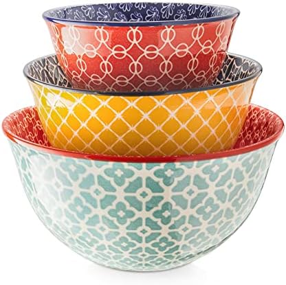 colorful mixing bowls