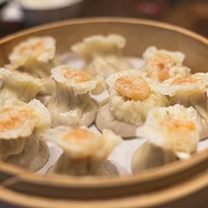 Dim Sum in a Bamboo Steamer