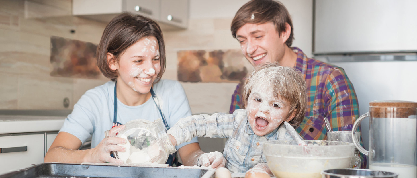 baking with family