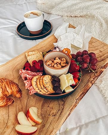 charcuterie board with mora ceramics