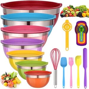 colorful mixing bowls