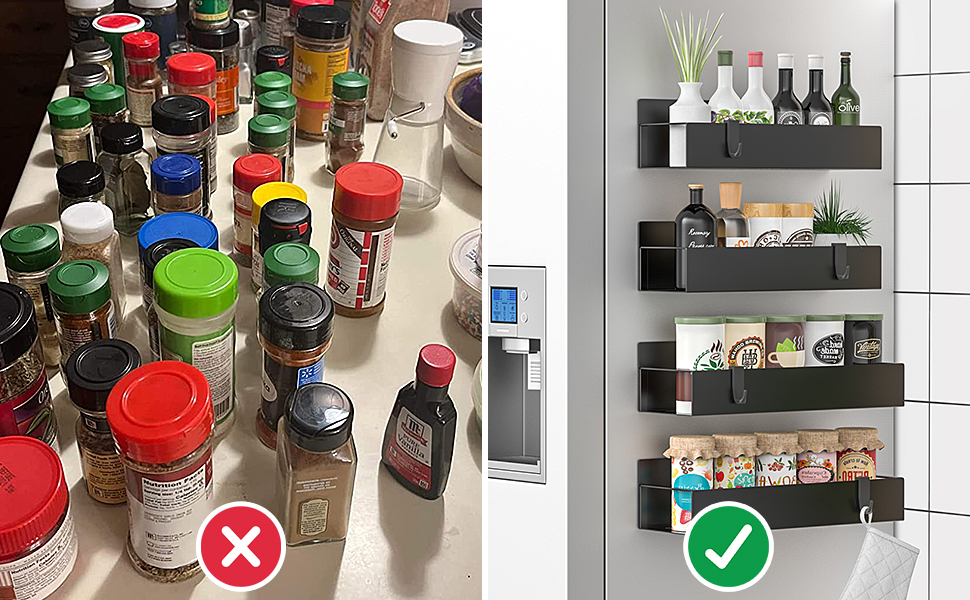 Magnetic Spice Rack for Refrigerator