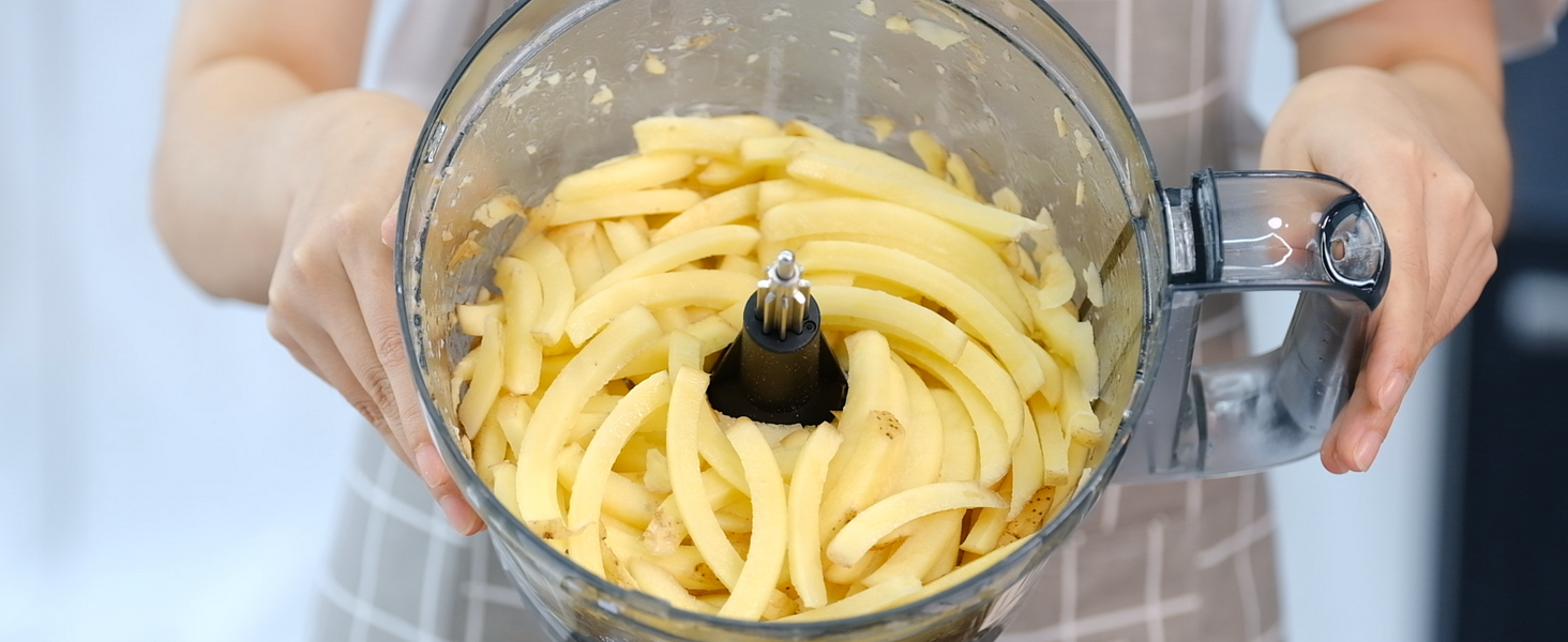 food processor fry cutting