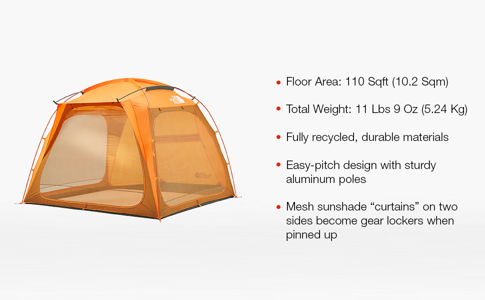 Made from durable materials and includes a rain fly to keep you dry in all weather.