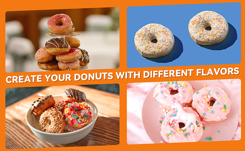 create your donuts with different flavors