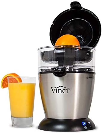 Vinci Hands Free Electric Citrus Juicer, 1-Button Juicer Machine, Orange citrus juicers