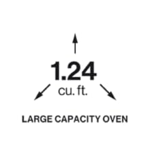 1.24 cu. ft. large capacity