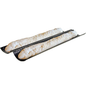 baguette, bread, pan, dough