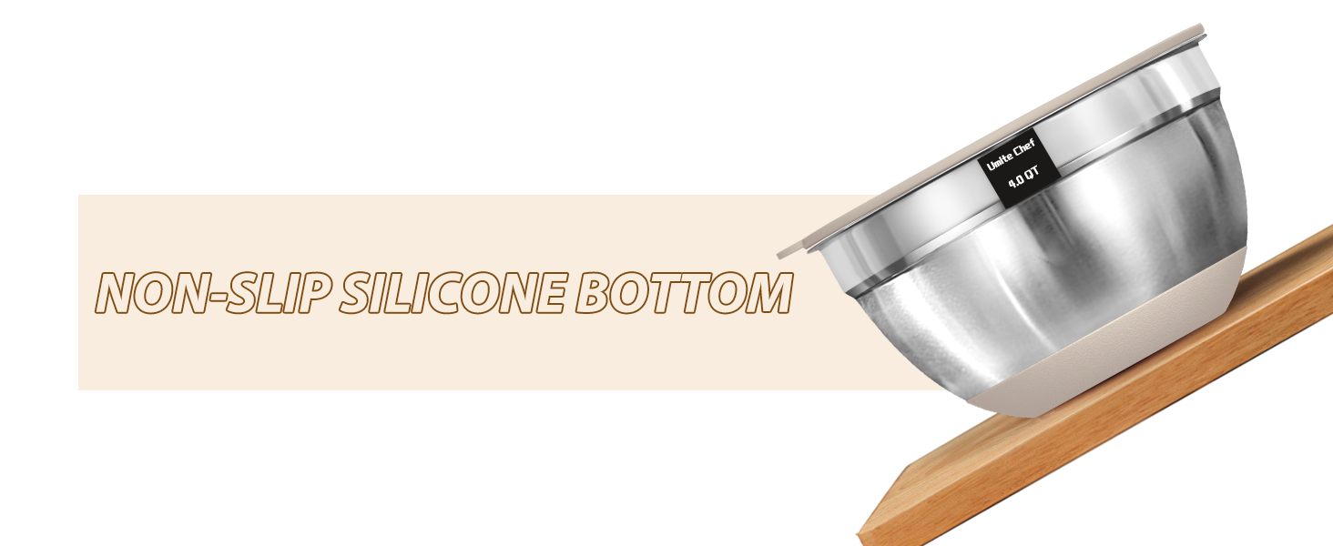 NON-SLIP SILICONE BOTTOM