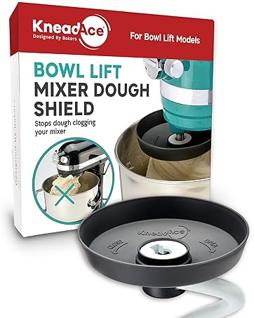 Bowl lift mixer dough shield for kitchenaid dough hooks