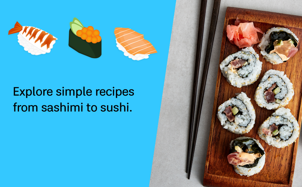 Explore simple recipes from sashimi to sushi.