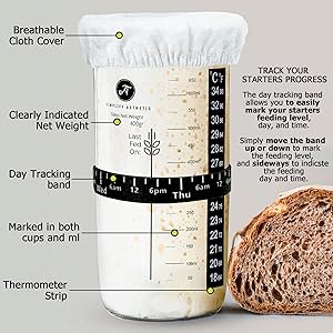 Sourdough Starter Kit, Sourdough Starter Jar, Sourdough Bread  Baking Supplies, Sourdough Starter