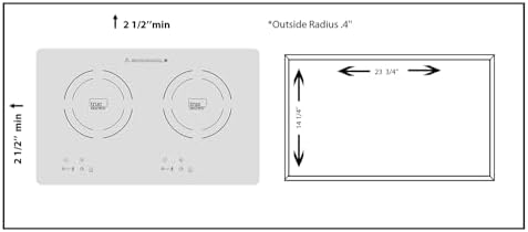 TI-2B Built-in Double Burner Induction Glass Cook-Top 120V Black - Image 9