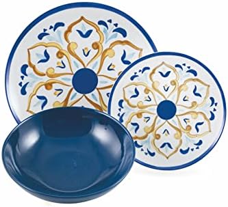 Villa d'Este Home Tivoli Dinner set 18 pieces in porcelain and stoneware, 6 different table places, Sicily - Image 6