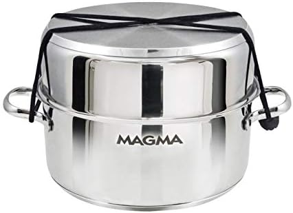 MAGMA Products, A10-360L-IND, 10 Piece Gourmet Nesting Stainless Steel Cookware Set, Induction Cooktops, Silver - Image 3