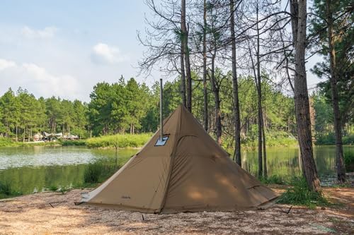 FireHiking Camping Hot Tent 4-8 Person Tipi Tent with Stove Jack for Bushcraft, Cooking and Heating - Image 8