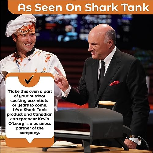 Bertello Outdoor Pizza Oven Black + Pizza Peel Combo. Wood Fire Portable Brick Oven - Portable Pizza Maker. As Seen on SHARK TANK - Image 3