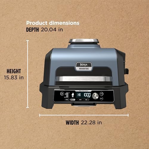 Ninja OG951 Woodfire Pro Connect Premium XL Outdoor Grill & Smoker, Bluetooth, App Enabled, 7-in-1 Master Grill, BBQ Smoker, Outdoor Air Fryer, Woodfire Technology, 2 Built-In Thermometers, Black - Image 13