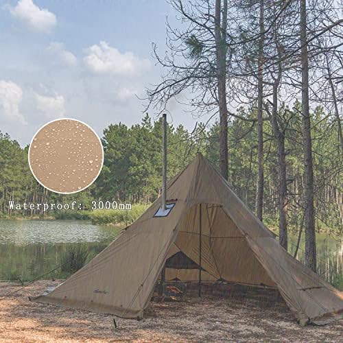 FireHiking Camping Hot Tent 4-8 Person Tipi Tent with Stove Jack for Bushcraft, Cooking and Heating - Image 5