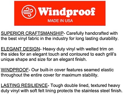 Windproof Covers 42” Heavy Duty Premium Quality BBQ Grill Cover to fit Sole Luxury Series Built-in Grill - Image 4