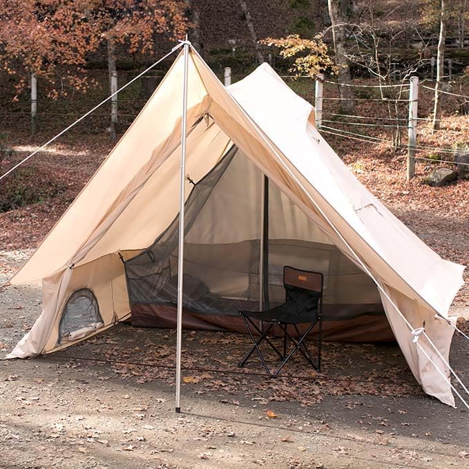 S'more Canvas Camping Tent for 2 Person, 4 Season Tent with Porch, Weather Resistant Glamping Tent, Ideal for Car Camping,Outdoor,Hiking,Backpacking - Image 5