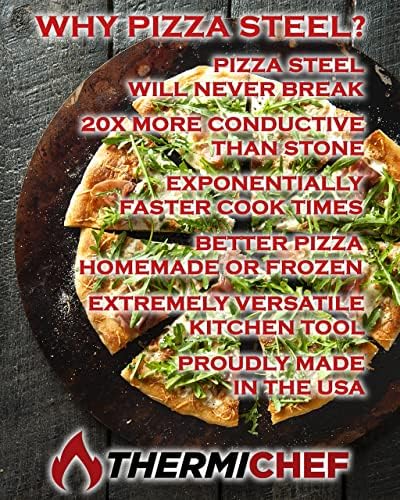 by Conductive Cooking Pizza Steel (3/8" Deluxe, 14" x 20" XL) - Made in USA - Image 2