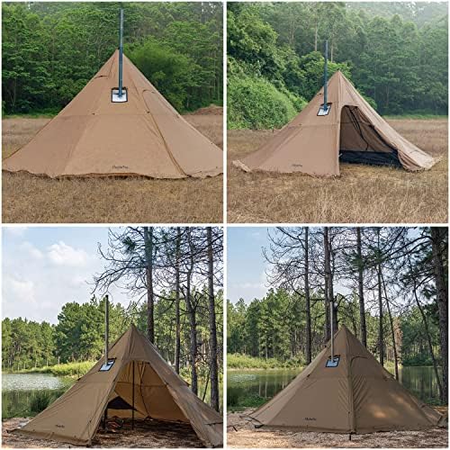 FireHiking Camping Hot Tent 4-8 Person Tipi Tent with Stove Jack for Bushcraft, Cooking and Heating - Image 6