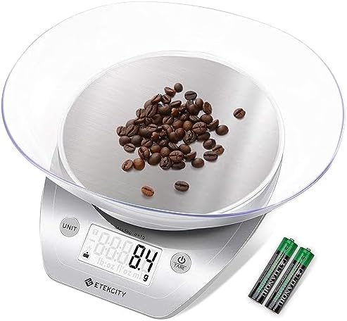 Etekcity Food Scale, 11lb/0.1g, Digital Kitchen Scale with Detachable Bowl digital kitchen scale