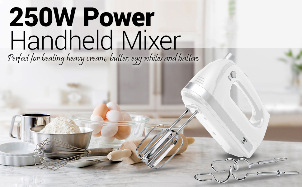 White hand mixer