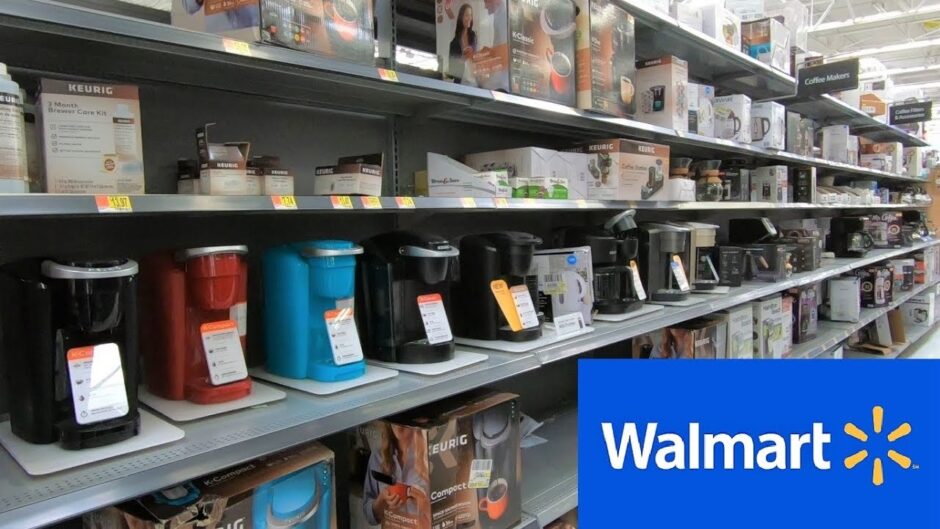 WALMART KITCHEN APPLIANCES BLENDERS COFFEE MAKERS SHOP WITH ME SHOPPING STORE WALK THROUGH 4K