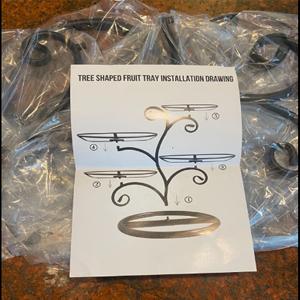 cake standing serving platter