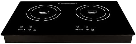 TI-2B Built-in Double Burner Induction Glass Cook-Top 120V Black - Image 2