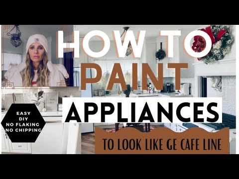 DIY How To Paint Your Appliances to look like GE Cafe Line