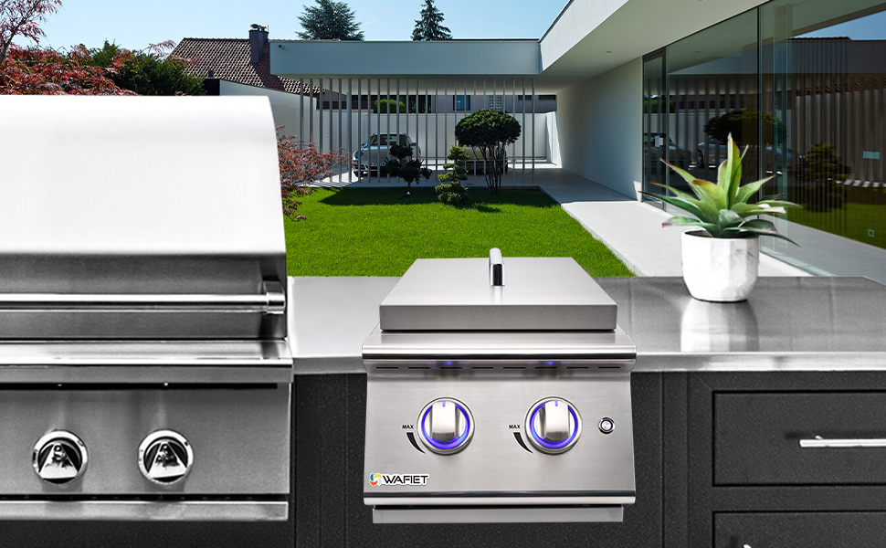 grilling side burners for outdoor kitchen