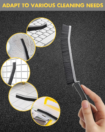 2Pcs Crevice Gap Cleaning Brush, Hard Bristle Brushes for Small Spaces Cleaning