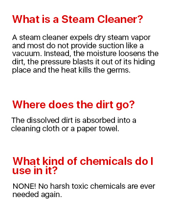 easy to use, portable, steam cleaner. what is a steam cleaner