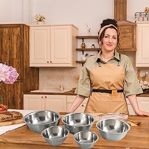 stainless steel mixing bowls