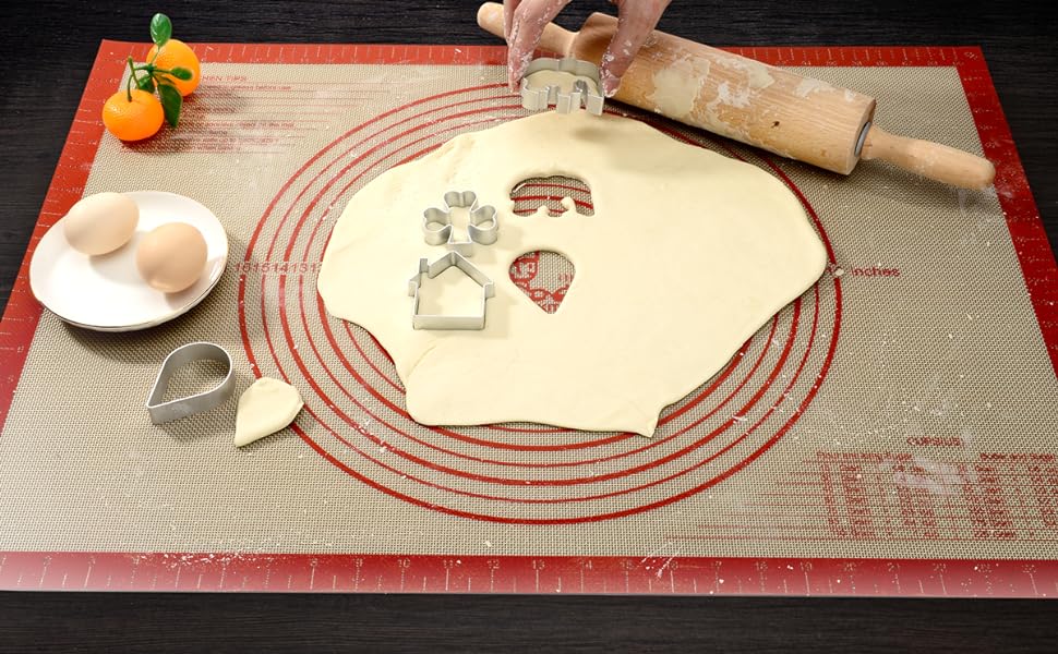 silicone pastry mat baking mat pie mat pizza mat