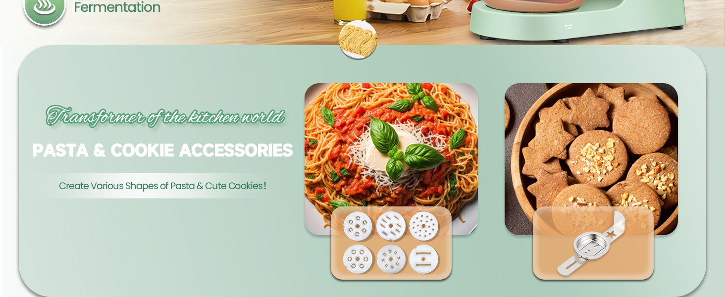 pasta and cookies accessories