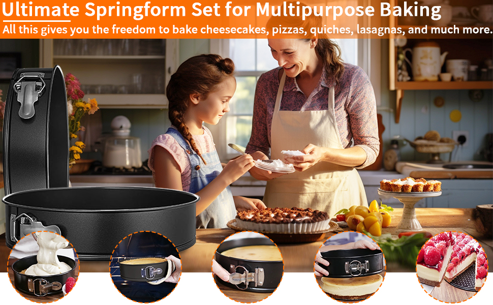 cake springform pan set